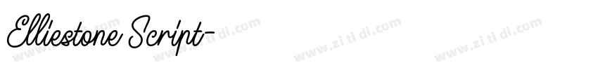 Elliestone Script字体转换 Elliestone Script字体转换